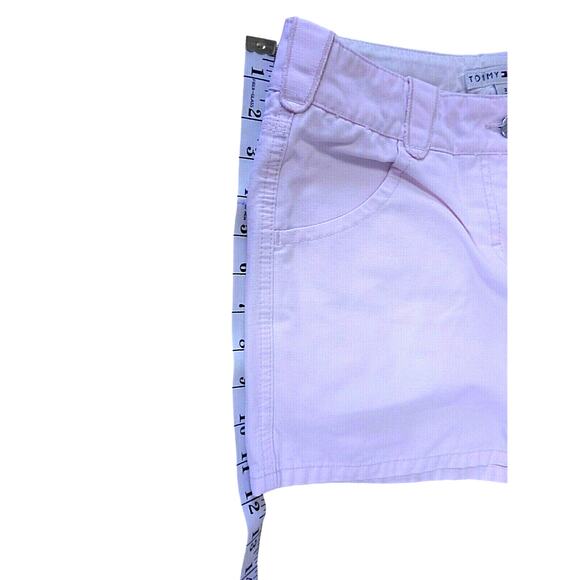 Tommy Hilfiger Women's Pink Chino Shorts Size 2 Flat Front Cotton - Picture 5 of 5